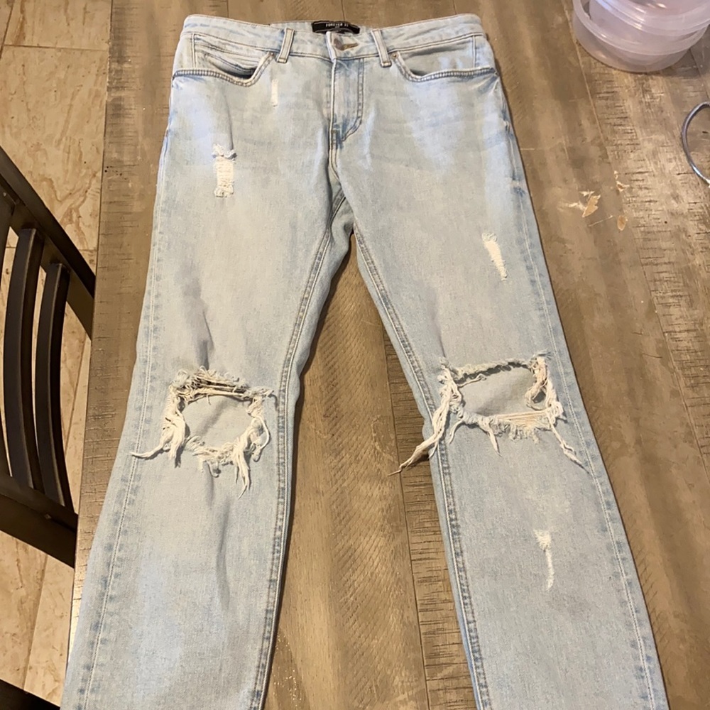 Forever 21 Distressed Jeans